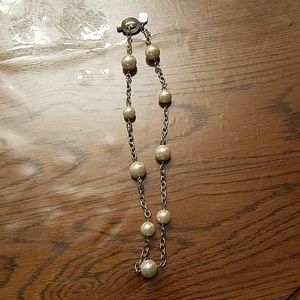 Pearl silver choker